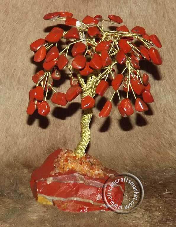 African Red Jasper gemstone tree