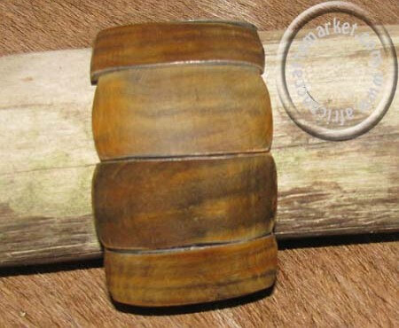 African bone bracelet - brown