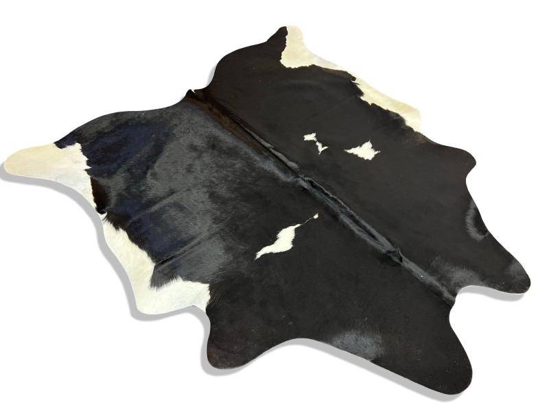 A Grade African Cow hide - Black  white