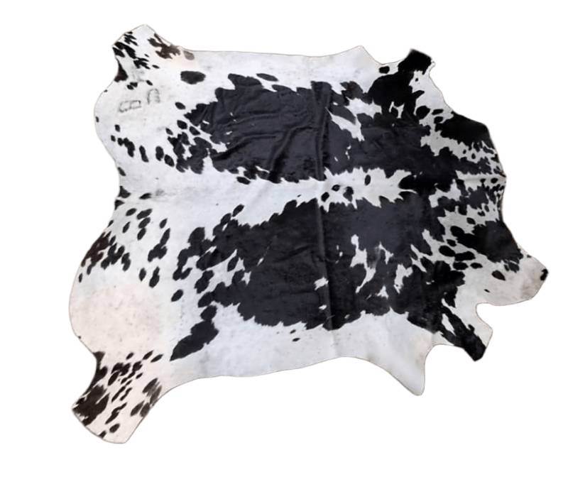 A Grade African Nguni Cow hide - Black  white