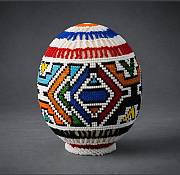 African Beaded Ostrich Egg African beaded ostrich egg