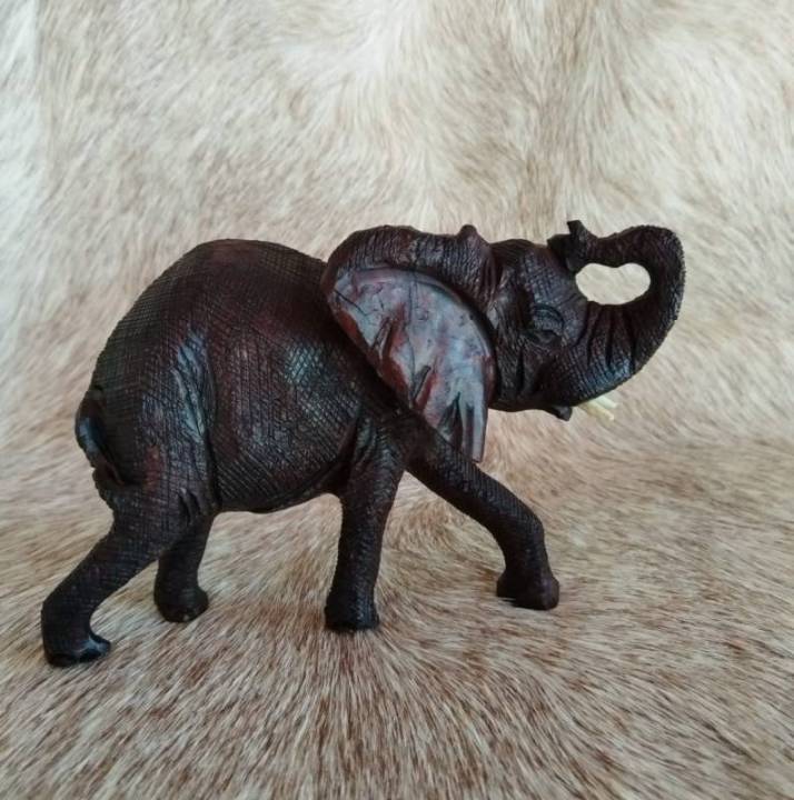 African wood carved Elephant