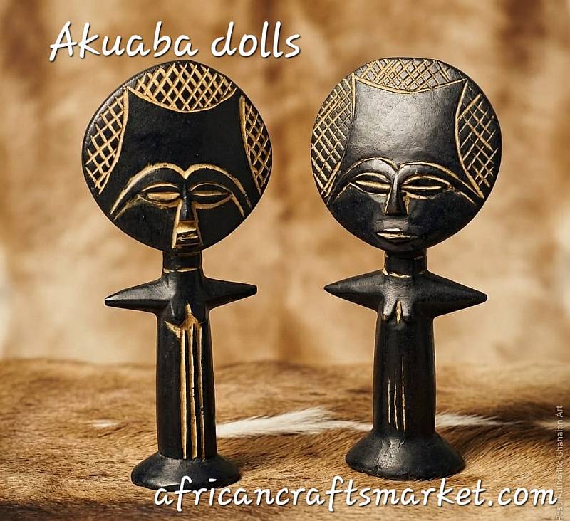 African Akuaba Ashanti fertility dol
