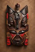 African Masai Mare Kenya mask collection