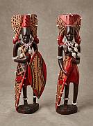 African Masai warrior couple Kenya African Masai warrior couple Kenya