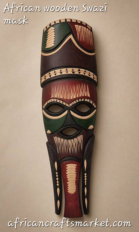 African Swazi art mask from Eswatini