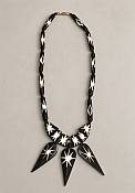 African zebra bone necklace handmade jewelry