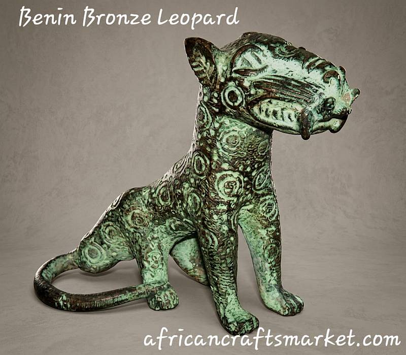 African Benin bronze - Leopard African Benin bronze - Leopard