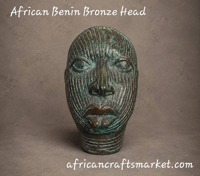 Benin bronze - head Benin bronze - head