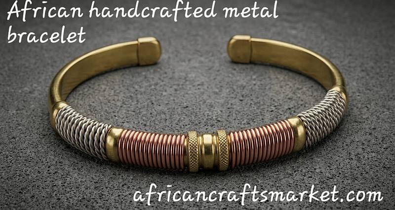 African metal  wire bracelet