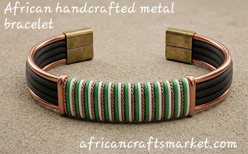 African telephone wire bracelet