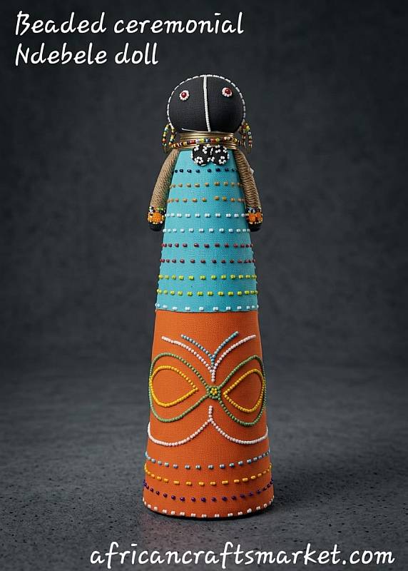 African Ndebele ceremonial doll