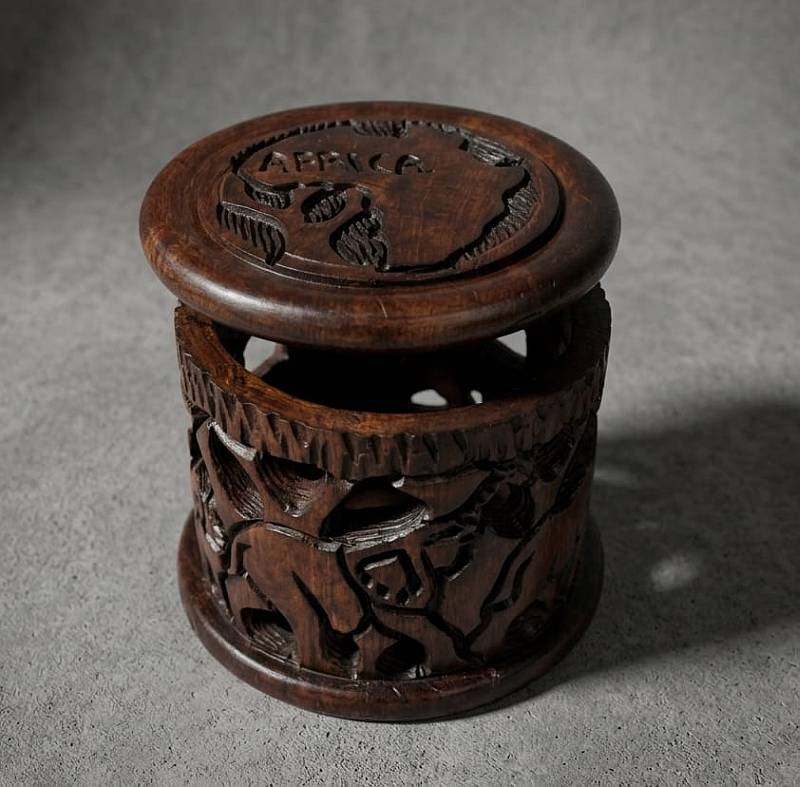 African hand carved wooden coasters African hand carved wooden coasters