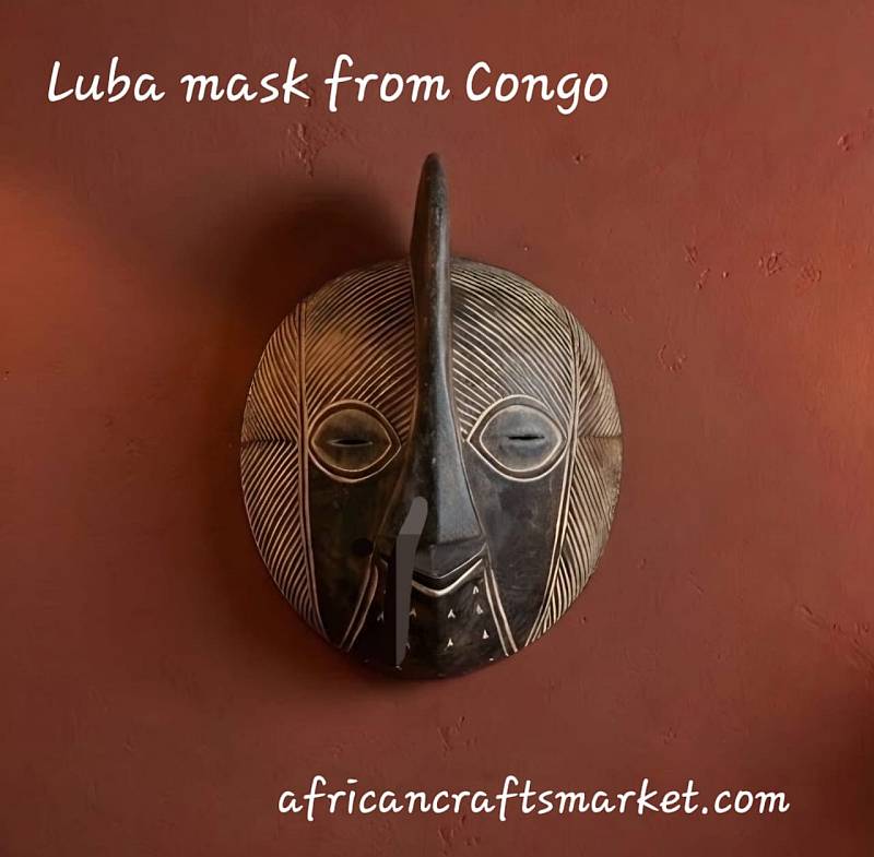 African Kifwebe Luba Mask