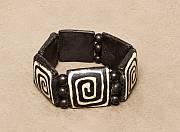 Natural zebra bone African bracelet