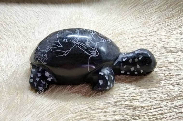 Stone carved tortoise from Zimbabwe
