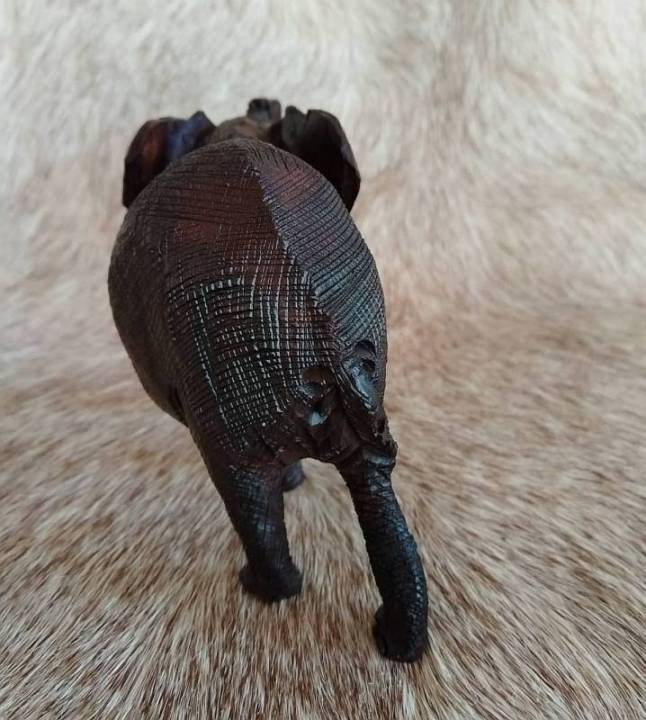 Iron wood elephant
