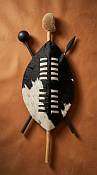 45cm Zulu shield African 45 cm Zulu Cowhide Shield